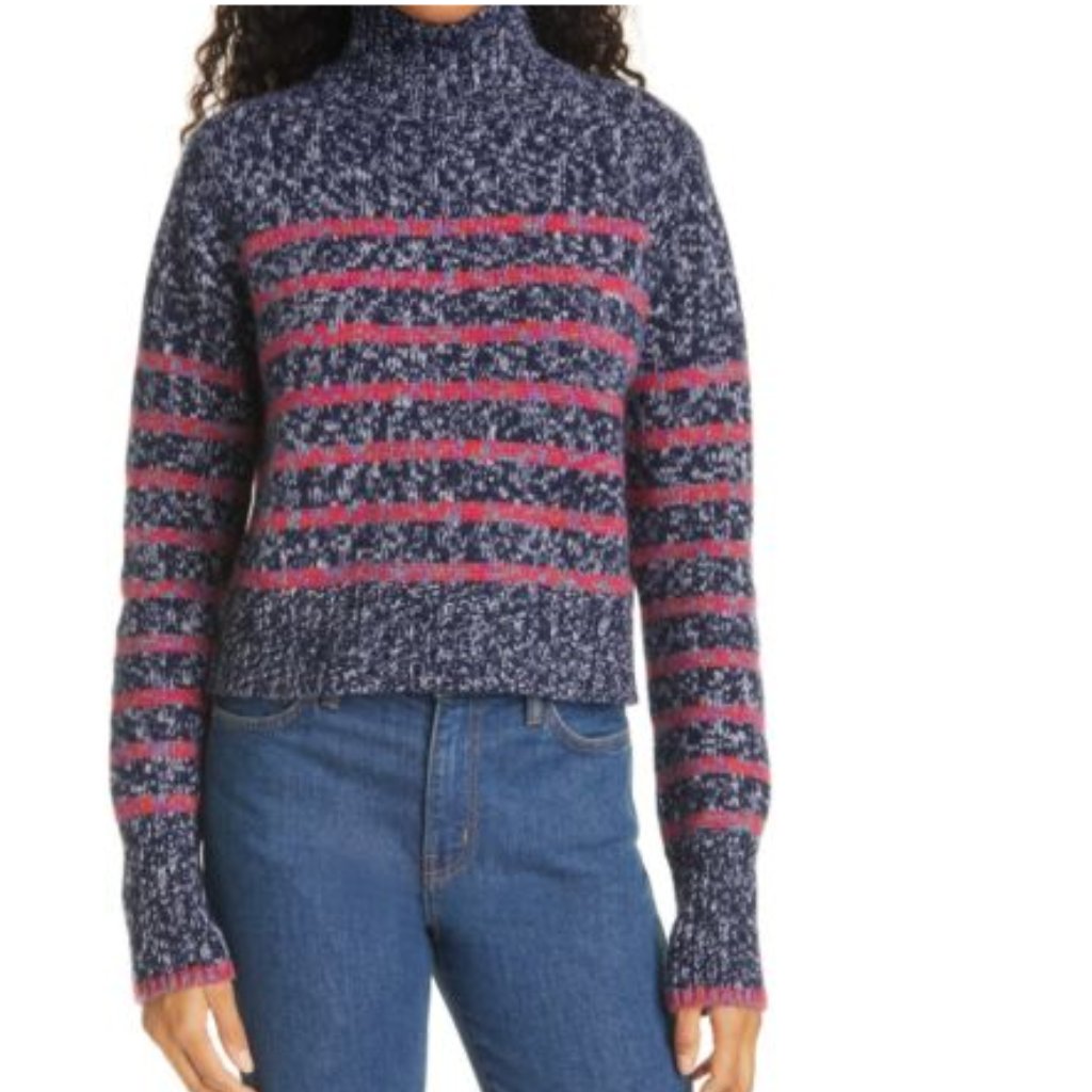 La Ligne Mini Marin Striped Wool And Cashmere Blend Sweater